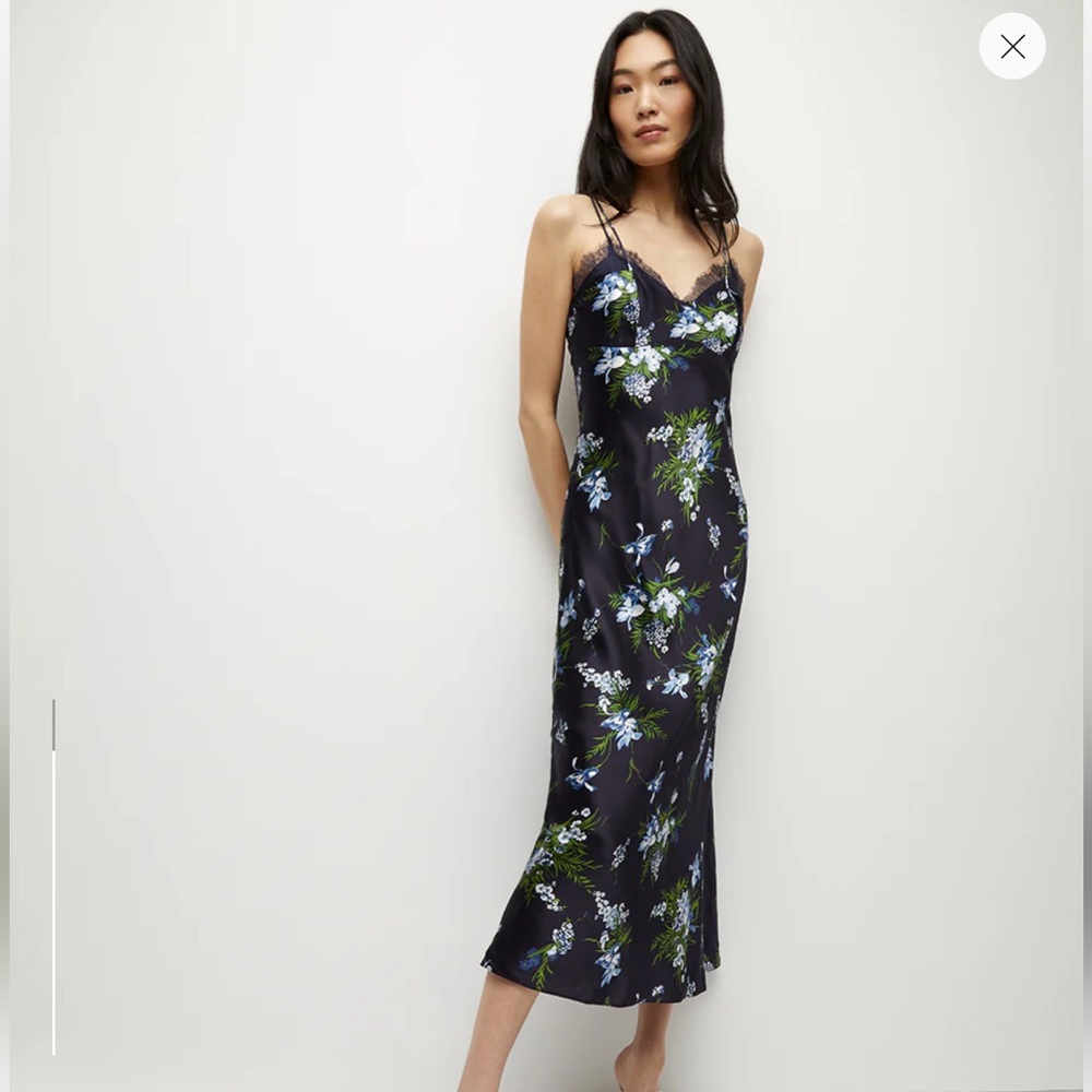 Veronica Beard Bixie Stretch-Silk Slip Dress